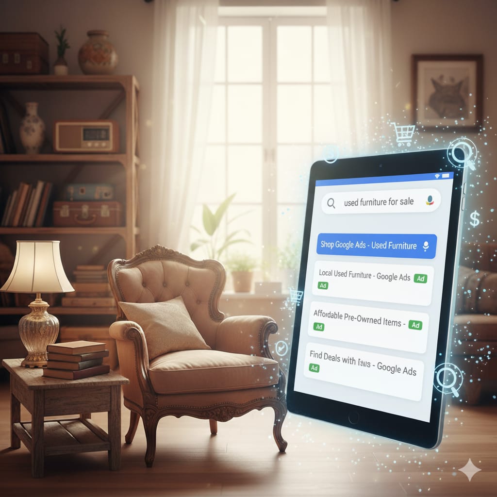 كيف تنشئ إعلان جوجل ناجح لشراء الأثاث المستعمل وتضاعف مبيعاتك؟